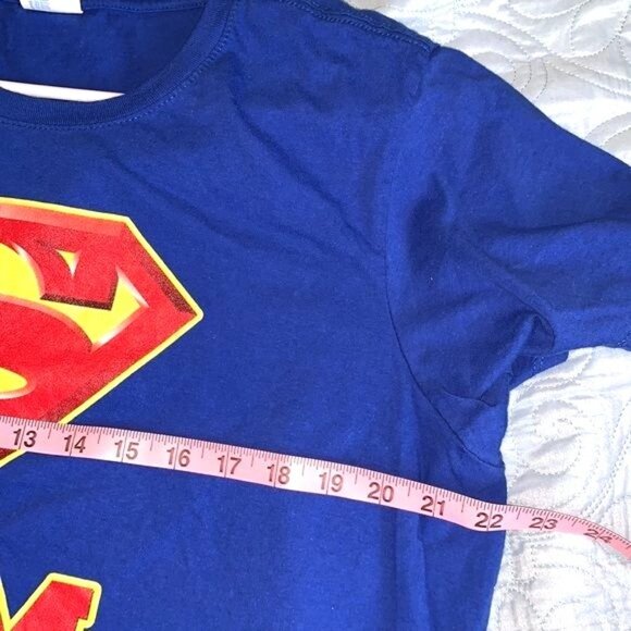 Super Mom T-Shirt By Port & Company XXL Ring Spun Cotton Blue - Picture 6 of 7
